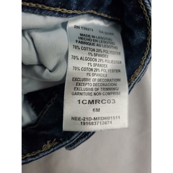 Lee Women's Capri Jeans Blue Size 6M Cotton Blend Stretch Button Zip Pockets - Picture 6 of 12